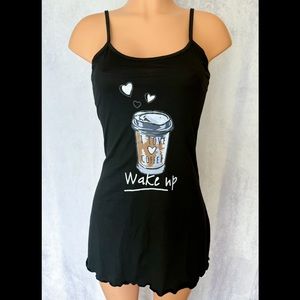 Black, Happy Coffee, Night Slip